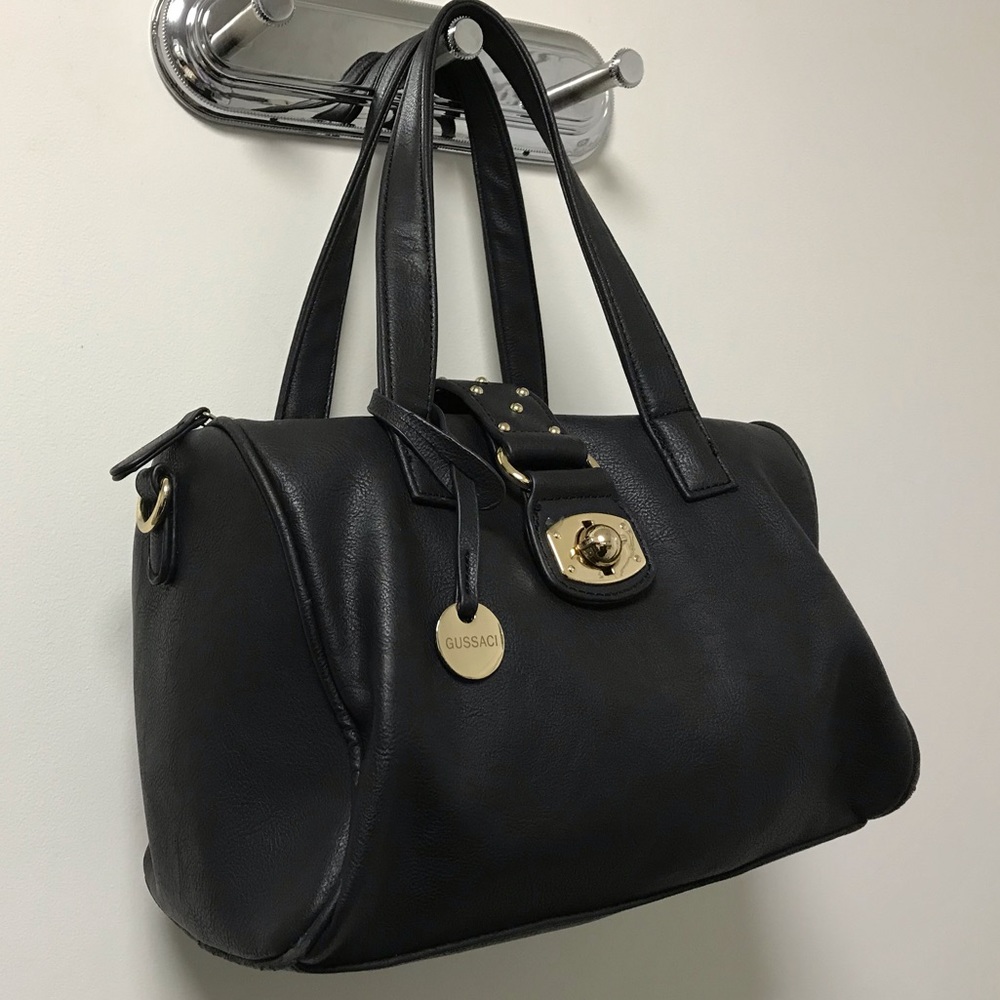 Nice Gussaci Black Gold Studded Bag! - Picture 13 of 13